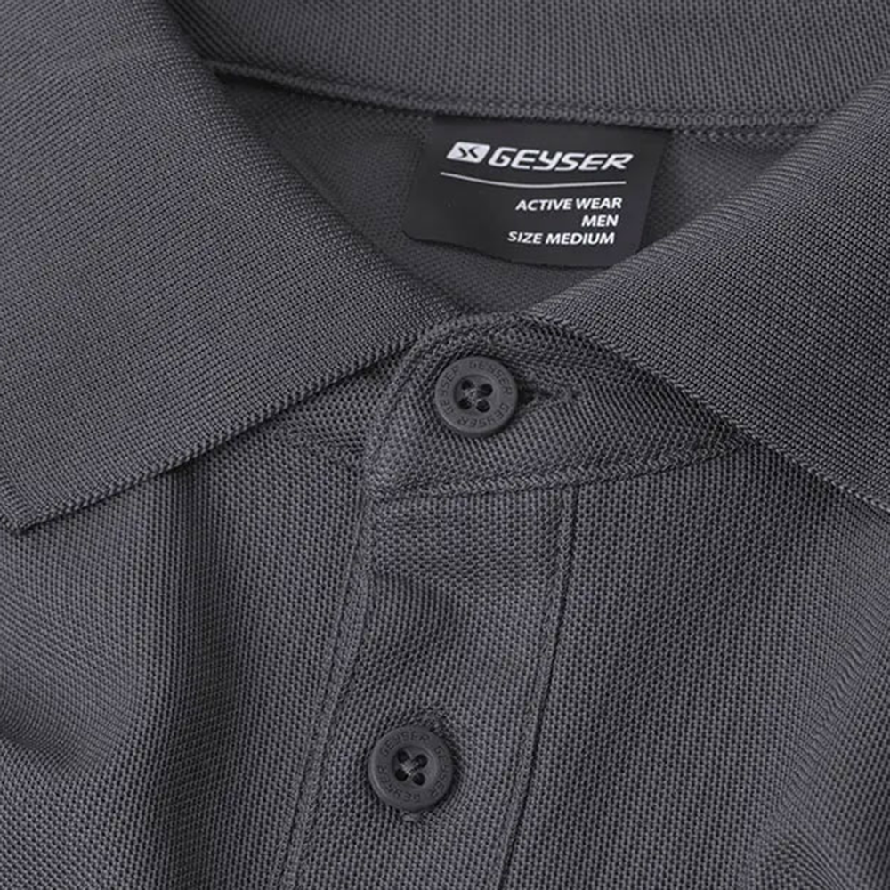 Geyser Polo Shirt Functional - neck label macro detail