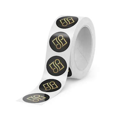 Labels On Roll With Foil Finishing