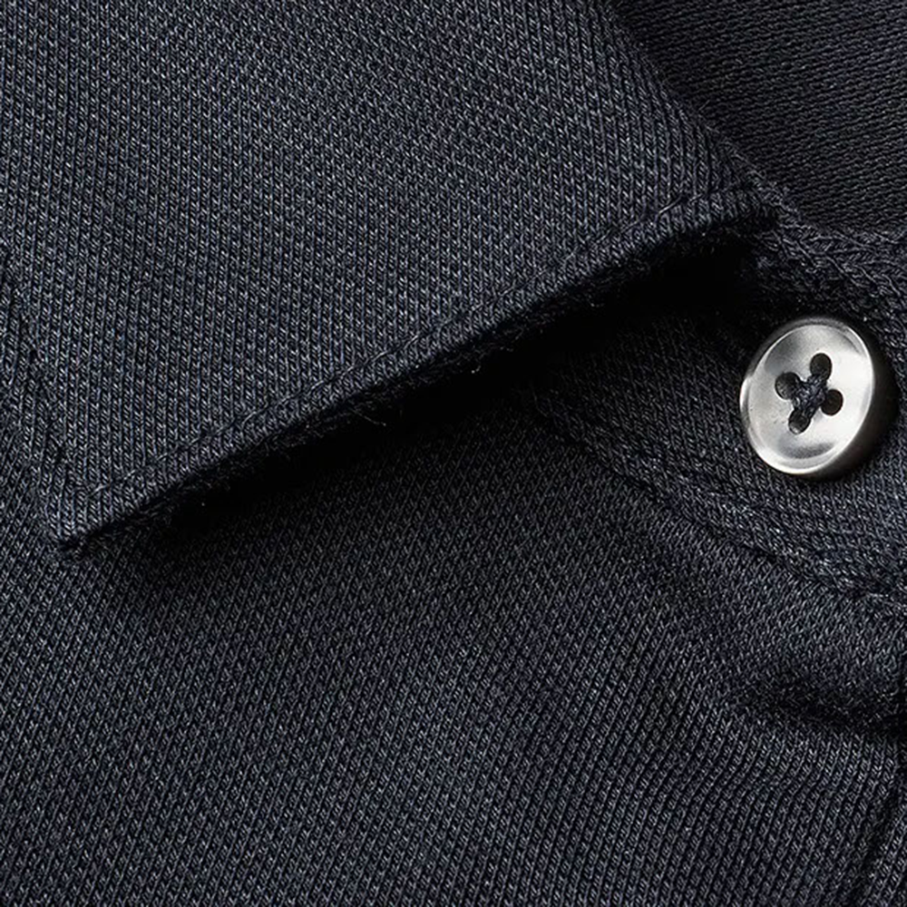 Seven Seas Polo Shirt Organic Women - neck label macro