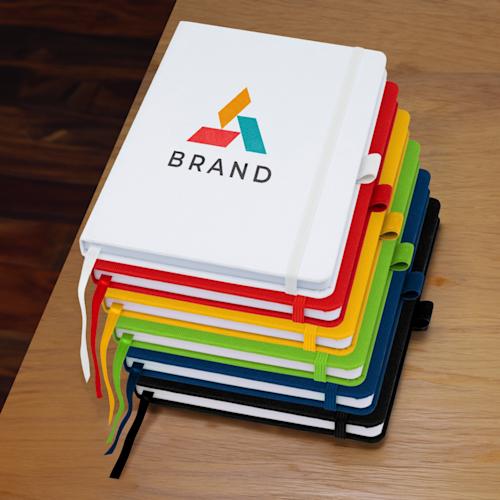 Honua A5 recycled paper notebook with recycled PET cover PDP