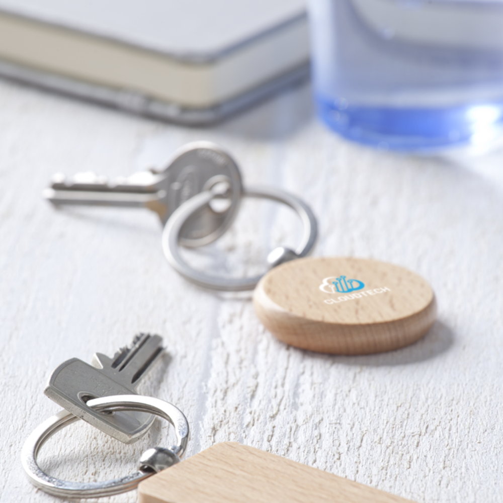 WoodKey Circle keyring PDP