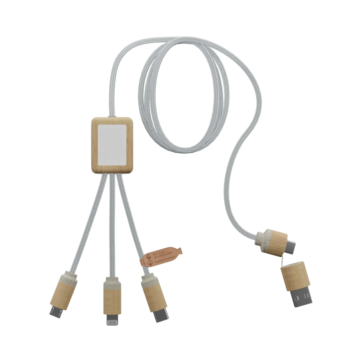 Hoofdafbeelding van Bamboo 5-in-1 laadkabel