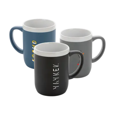Ceramic Mug with White Rim