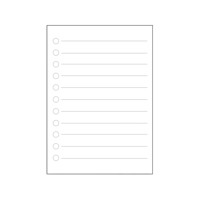 Liste des tâches à accomplir