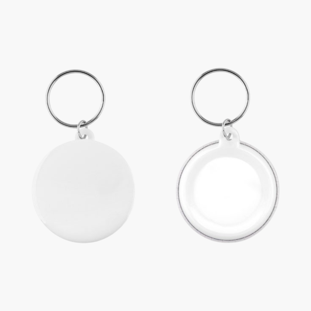 PIN KEY Metal Small Pin Button Key Ring | HelloPrint