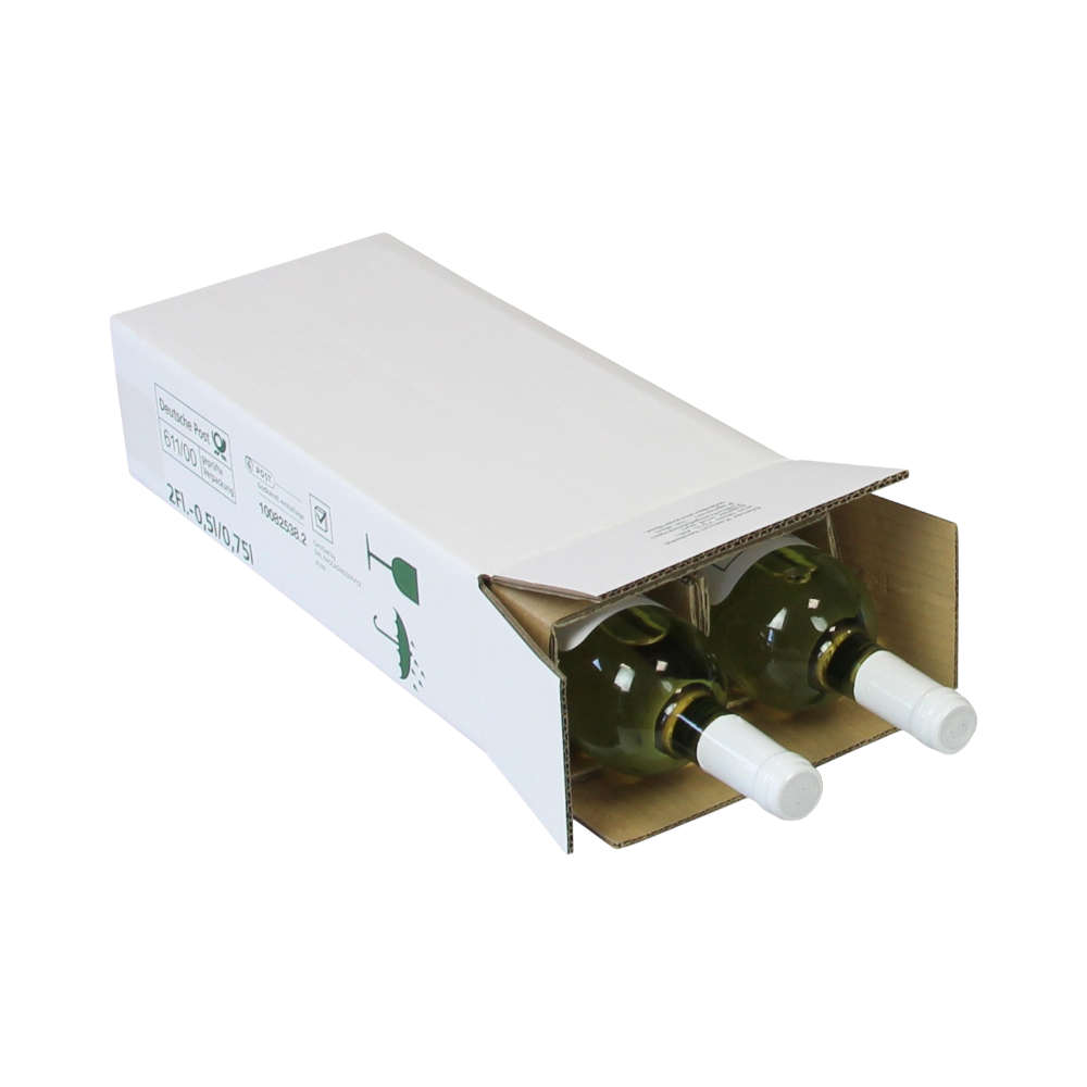PTZ 2-fleskarton dubbelwandig 183 x 95 x 395 mm