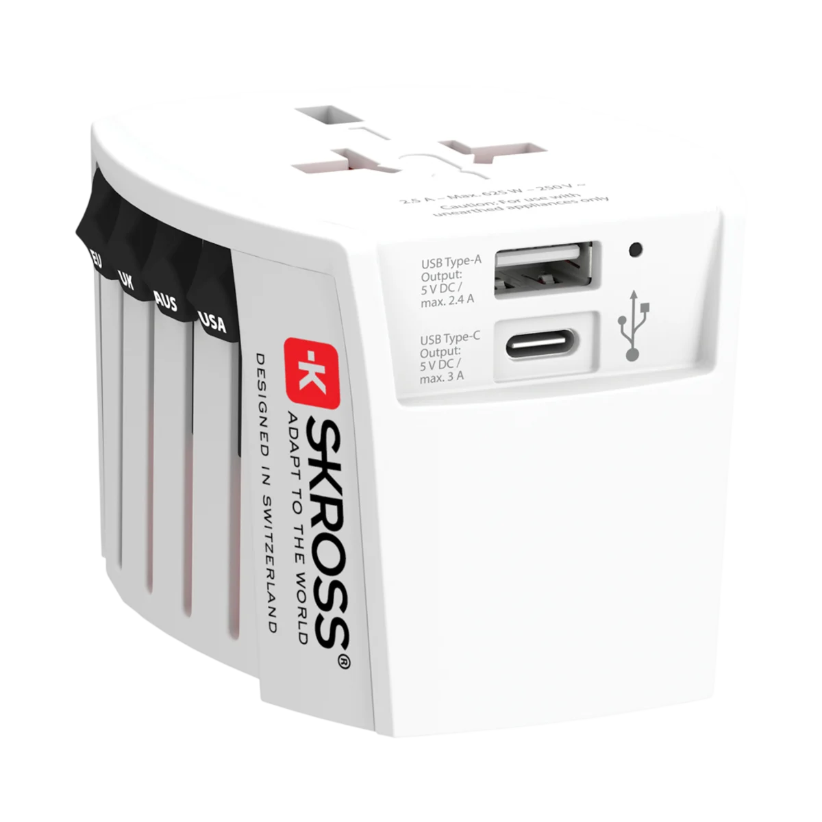 Skross Universal Travel Adapter with Dual USB main image