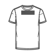 Chest left + Back large