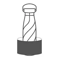 241 x 40 mm - Around the bottle