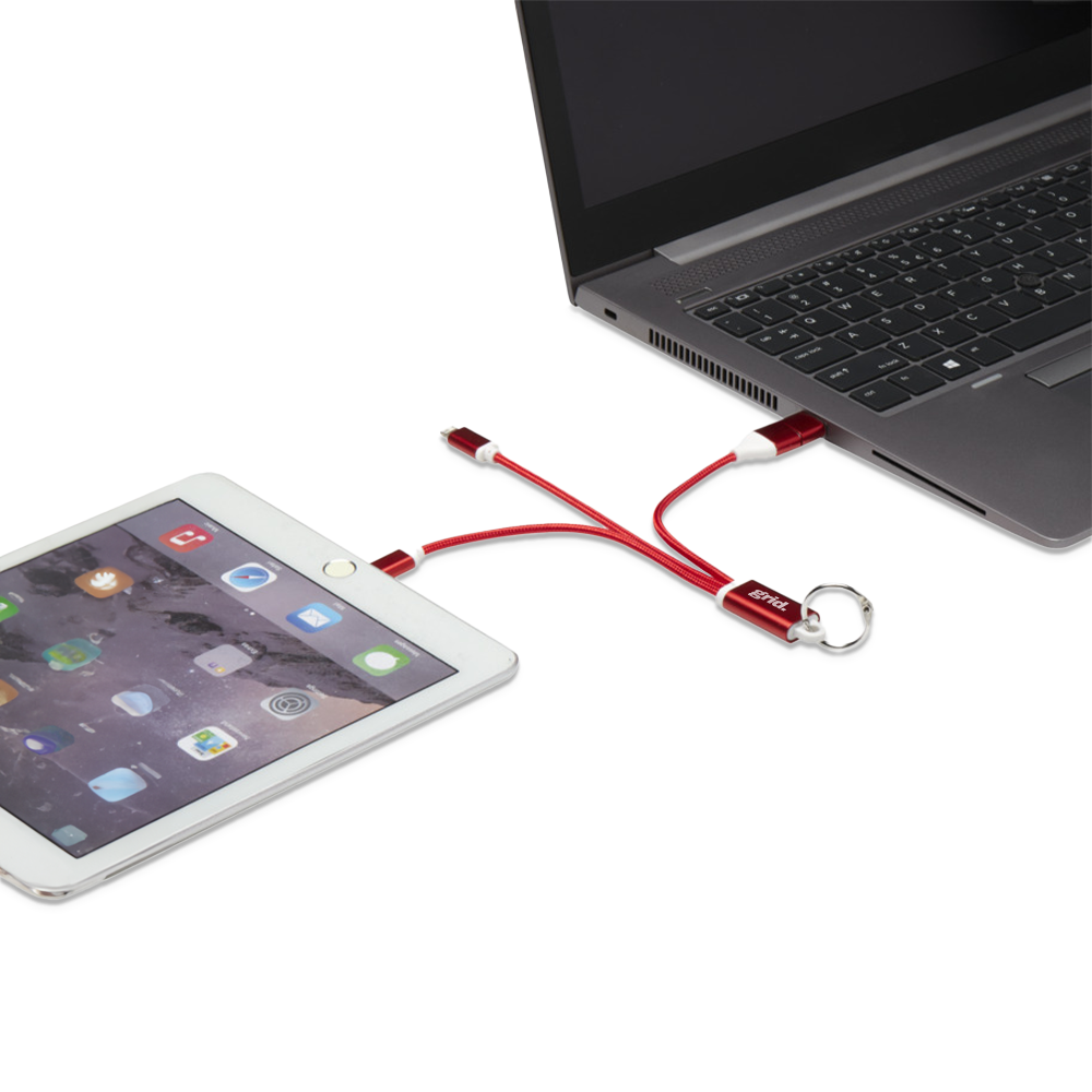 metal4in1recycledaluminiumchargingcablekeychain setting1