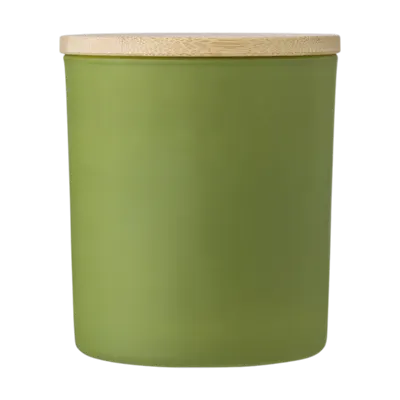 Candela in Vetro e Bambù