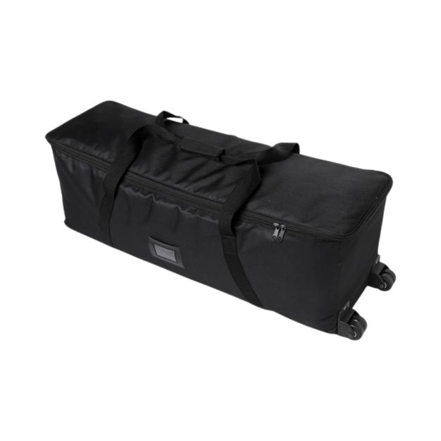 Bolsa de transporte negra acolchada con ruedas para stand recto portátil