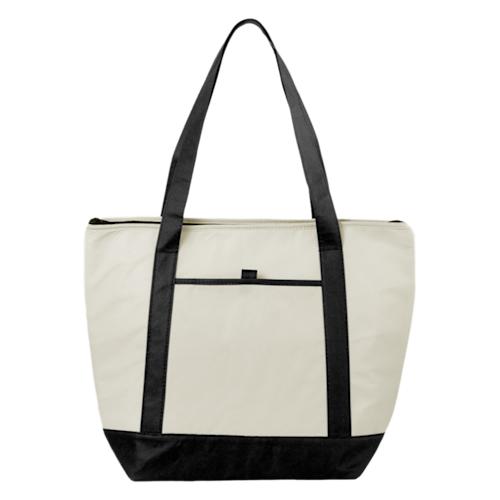 Lighthouse non-woven cooler tote 21L black