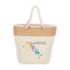 Jute Accent Cotton Canvas Rope Tote