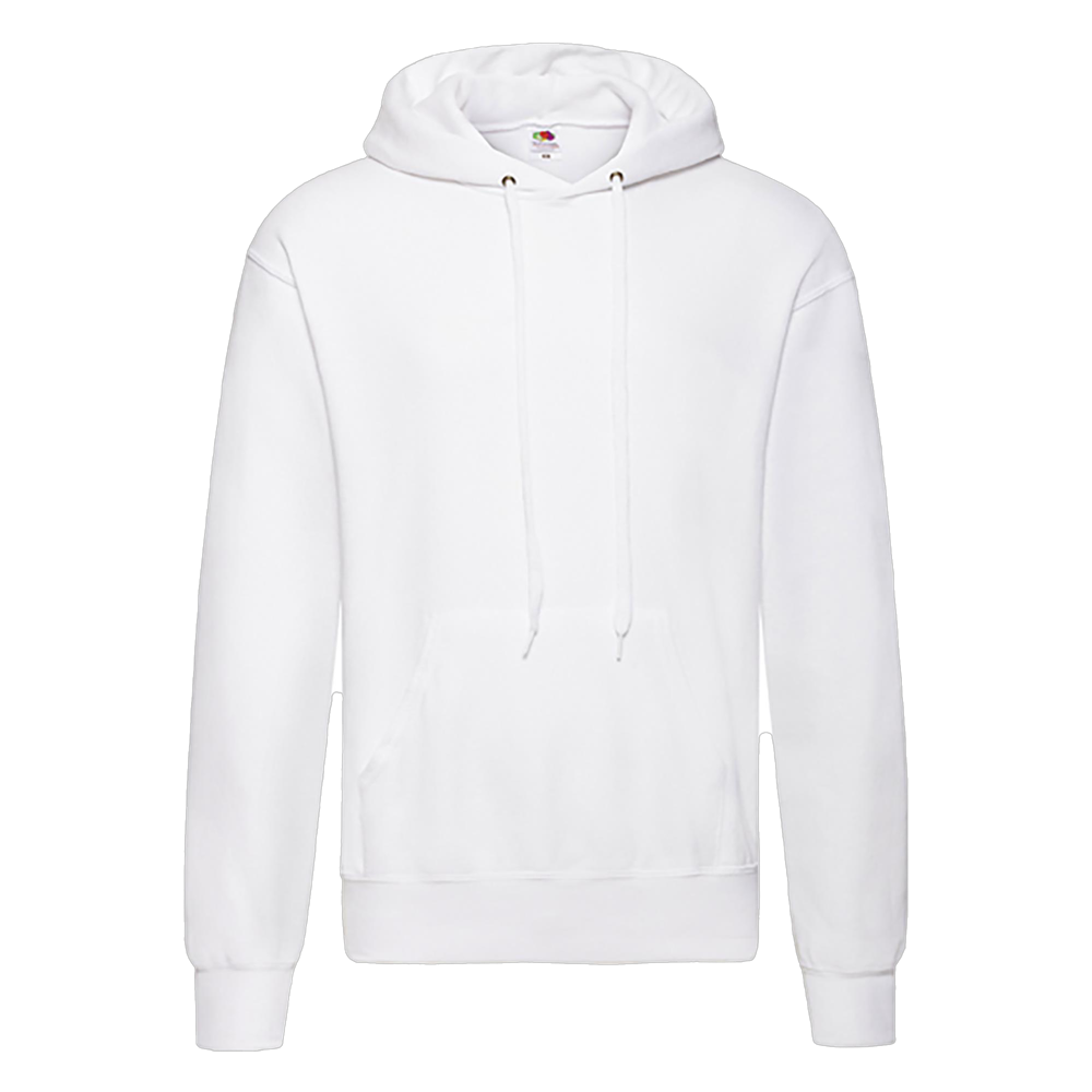 Fruit of the Loom Classic Hoodie ICON white