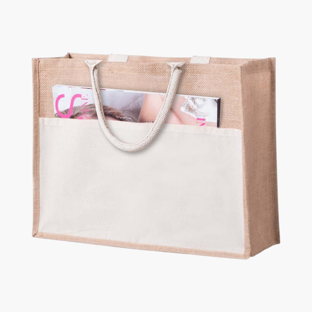 Borsa in iuta e cotone Cekon