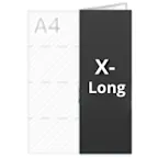 A4 piegato a X-Long