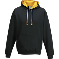 varsityhoodiejusthoods jet black gold