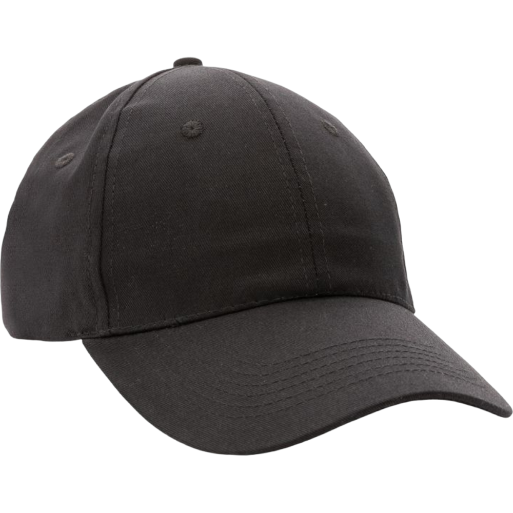 impact6panel190grrecycledcottoncap.color.black - impact6panel190grrecycledcottoncap_black