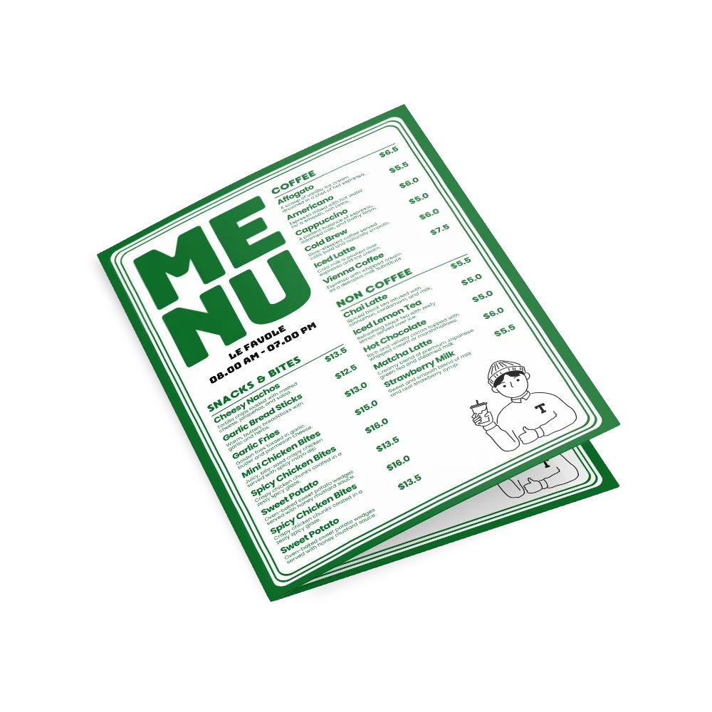 Half Fold Menus CatalogImag