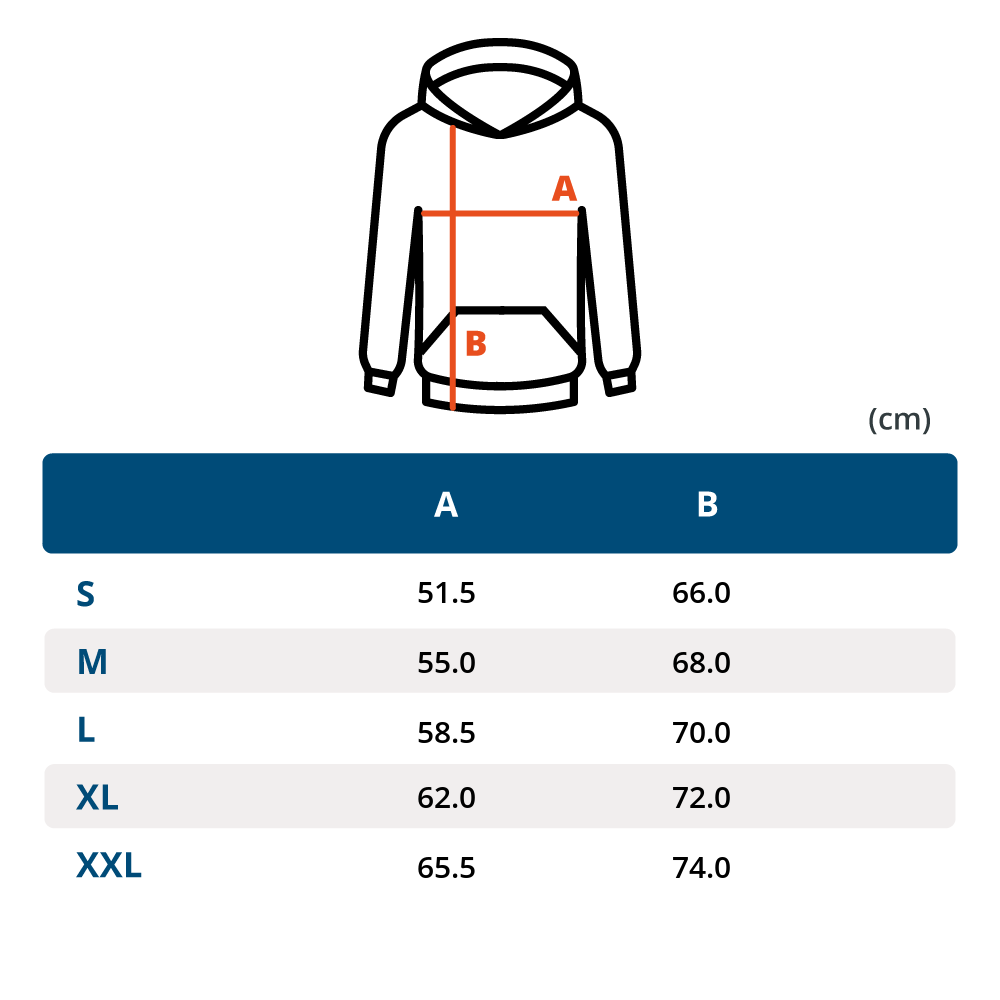 hoodedsweatshirt270gsm5wui24u size chart