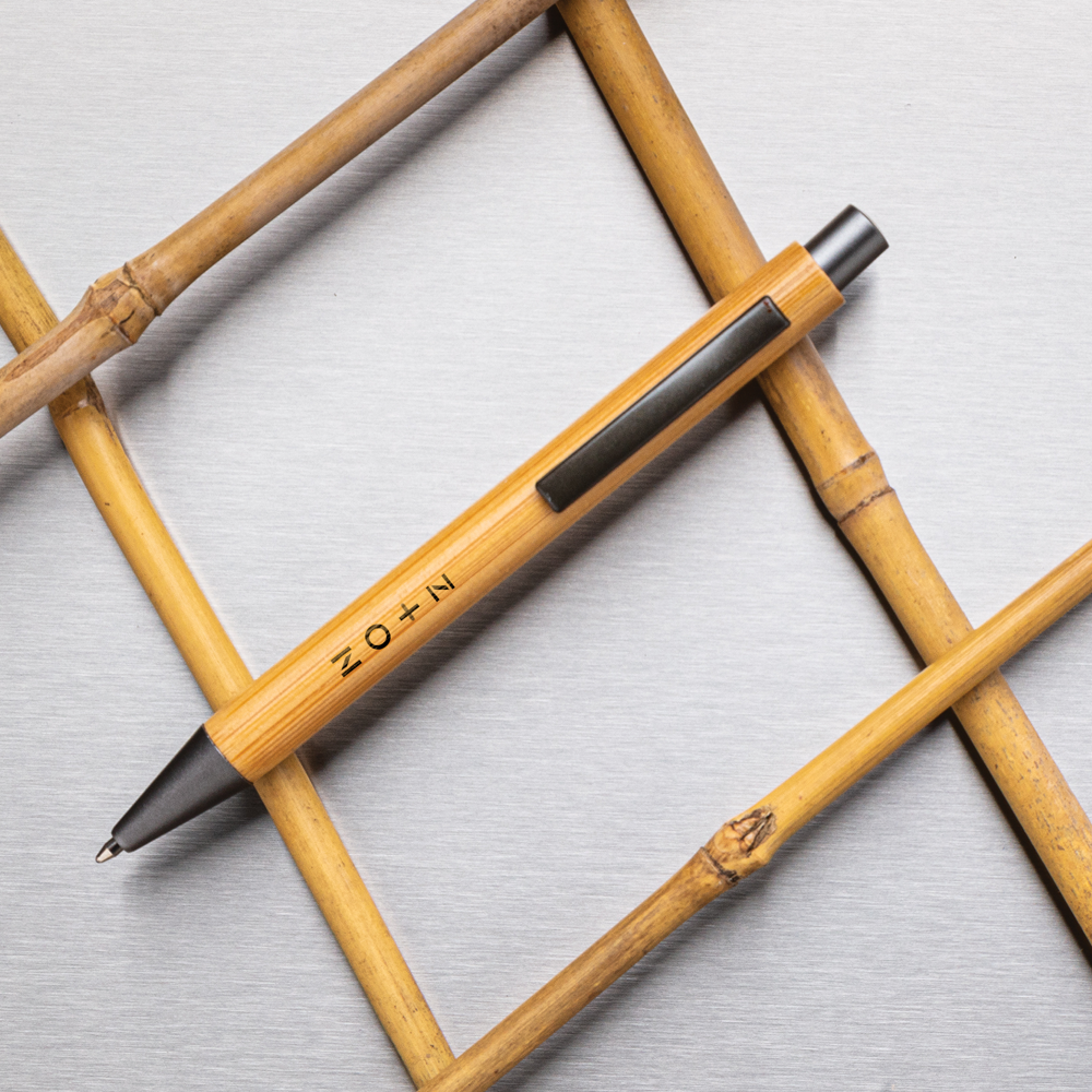 Slim design bamboo pen PDP