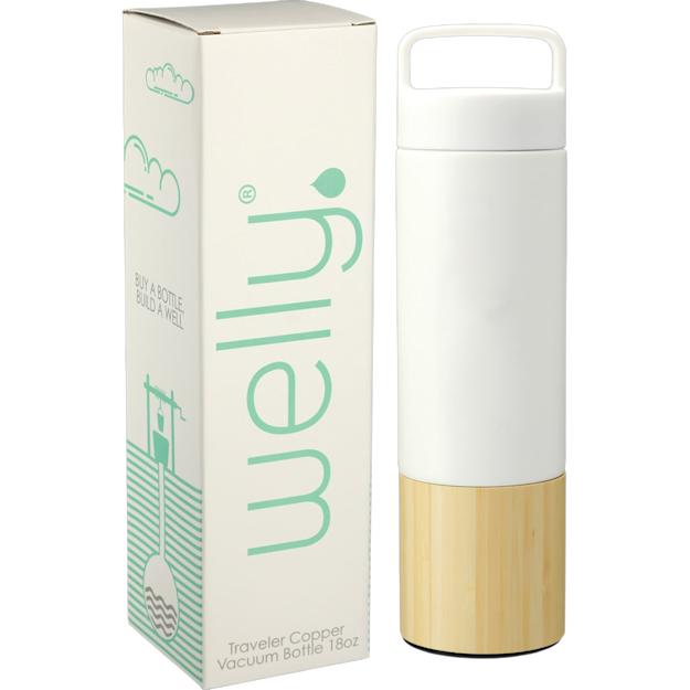 ICON - wellytravelercoppervacuuminsulatedbottle18ozgb white