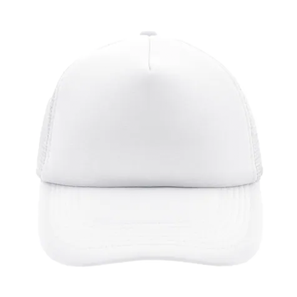 56. 5panelpolyestermeshcap White