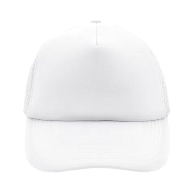 56. 5panelpolyestermeshcap White