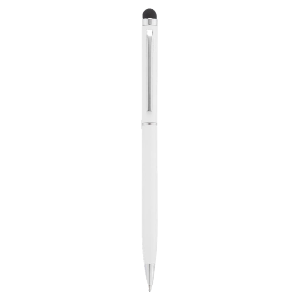 Aluminium touchscreen pen icon white