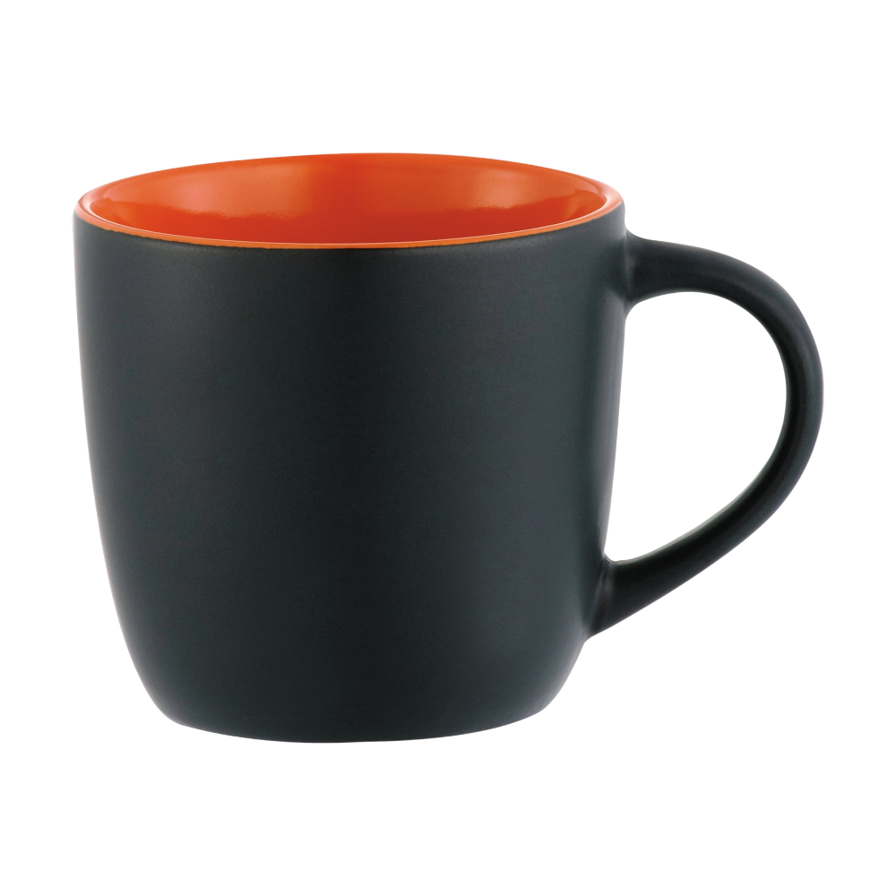 ICON - rivieraelectric11ozceramicmug black_w_orange_lining