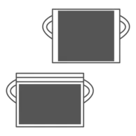 140 x 100 mm - Top Lid | 180 x 90 mm - Front