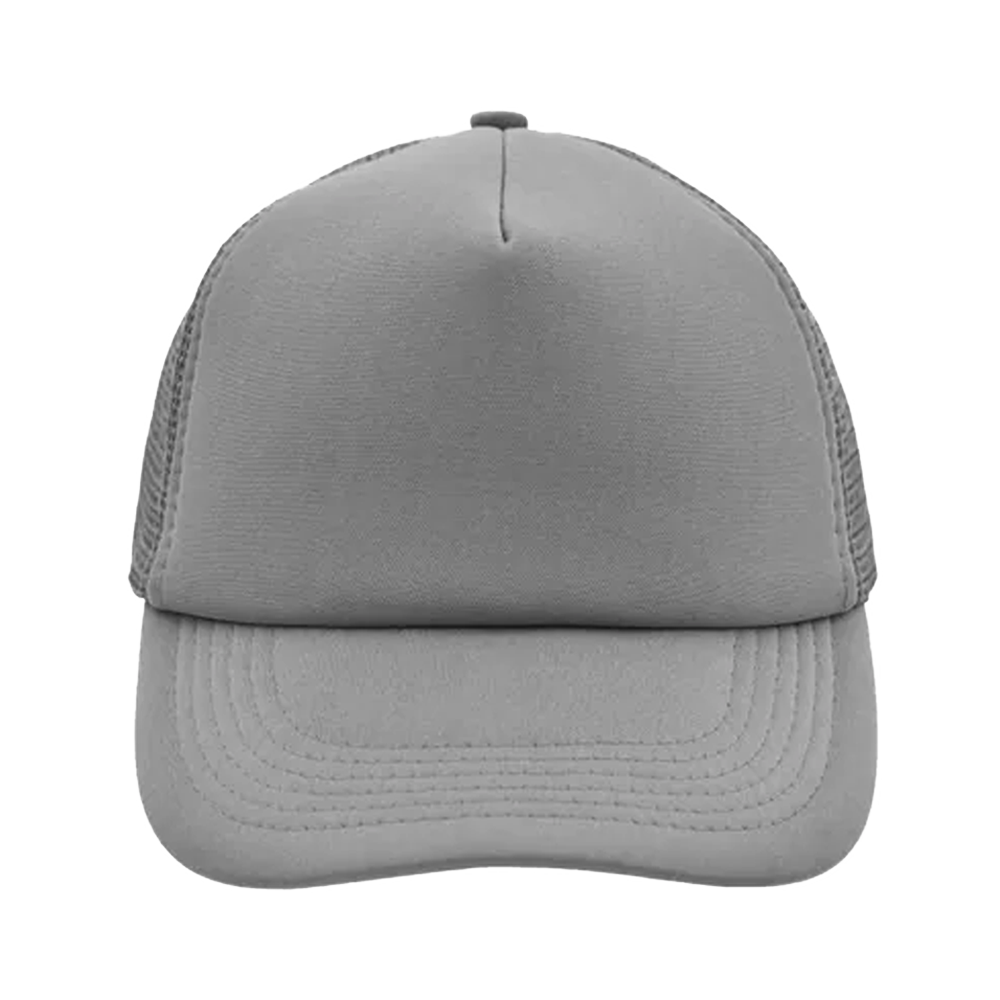 56. 5panelpolyestermeshcap Dark Grey
