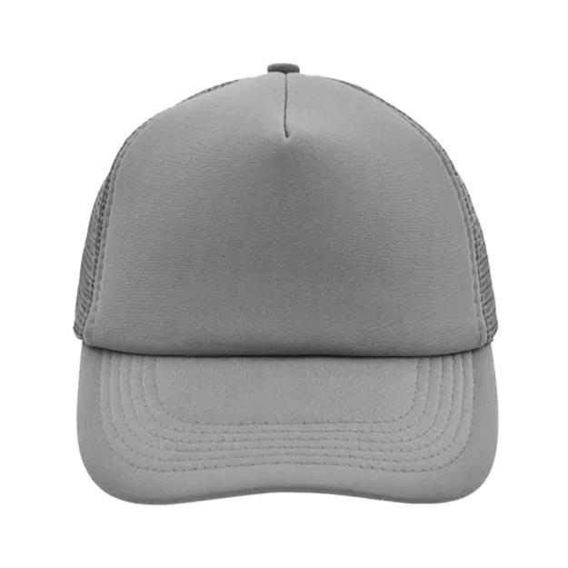 56. 5panelpolyestermeshcap Dark Grey