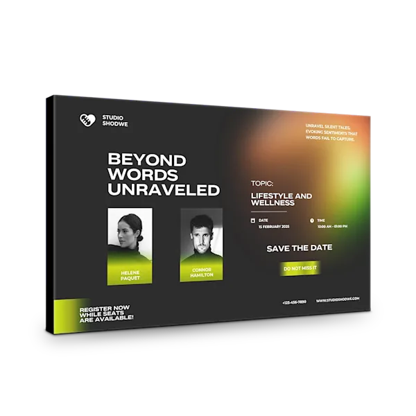 Parete pop-up illuminazione a led