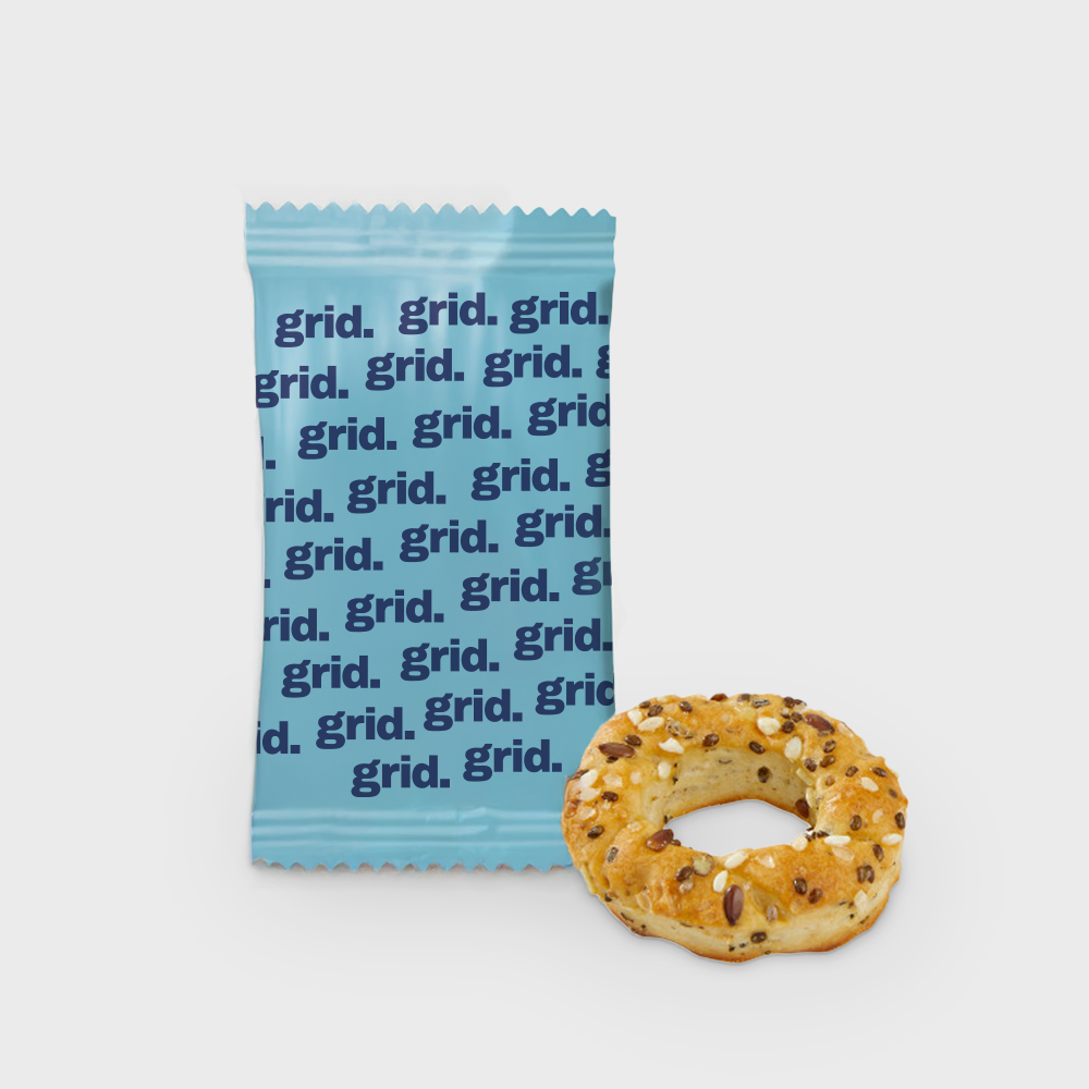 Mini bagel aux herbes et graines