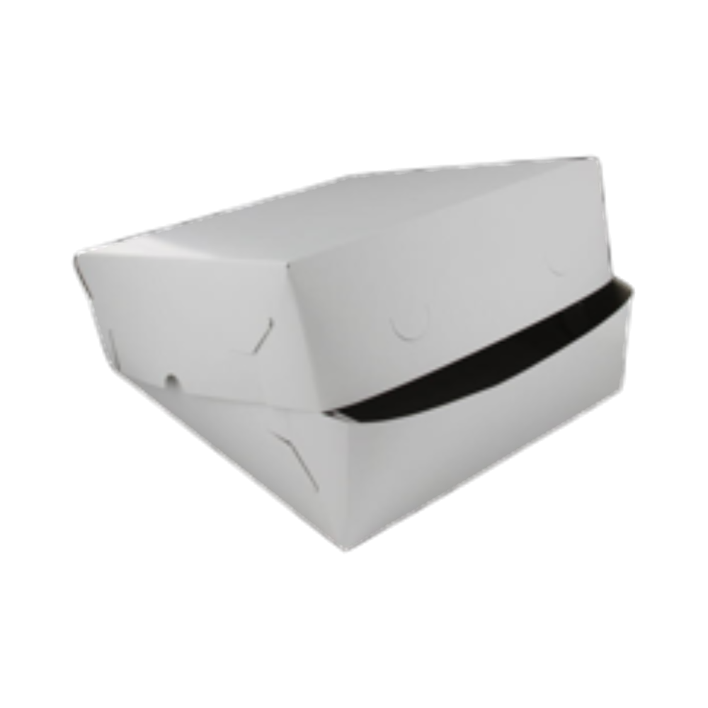 Kartonnen dozen met zwaanhals 25 x 25 x 8 cm