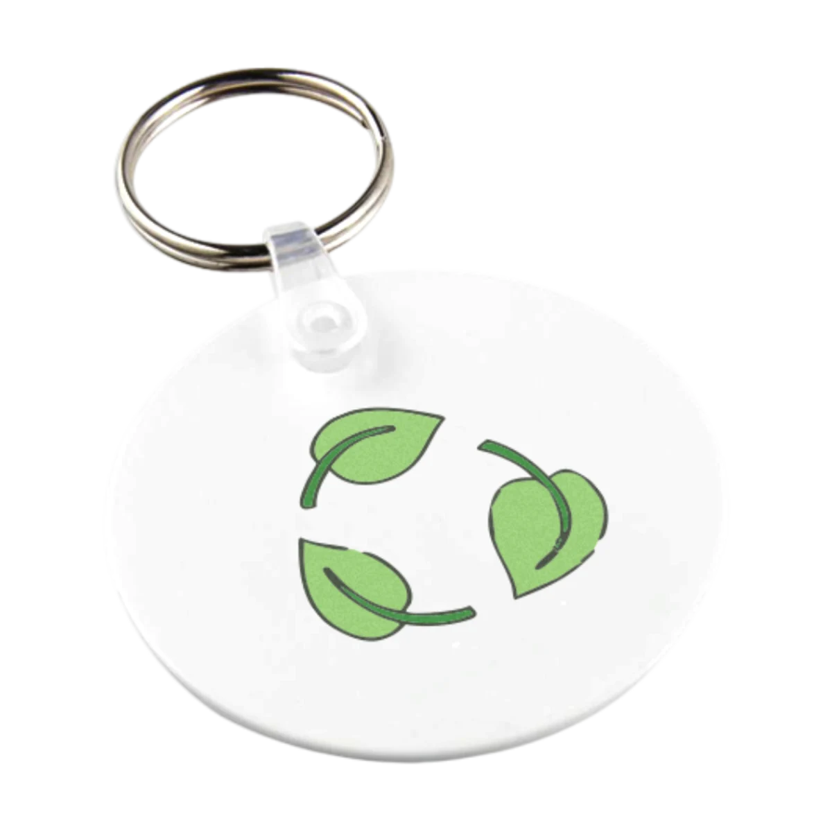 Circle-Shaped Recycled Keychain main image