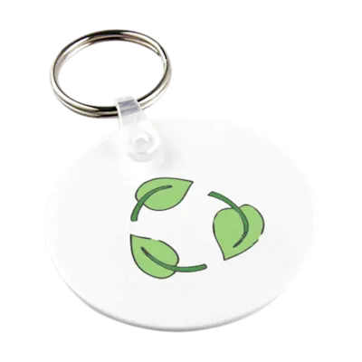 Circle-Shaped Recycled Keychain