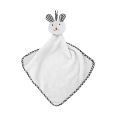 Asciugamano per Neonato in Peluche con Design Coniglietto