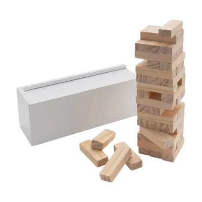Deluxe Tumbling Tower Wood Block Stacking Game