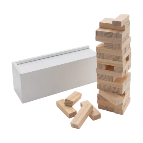 Deluxe Tumbling Tower Wood Block Stacking Game