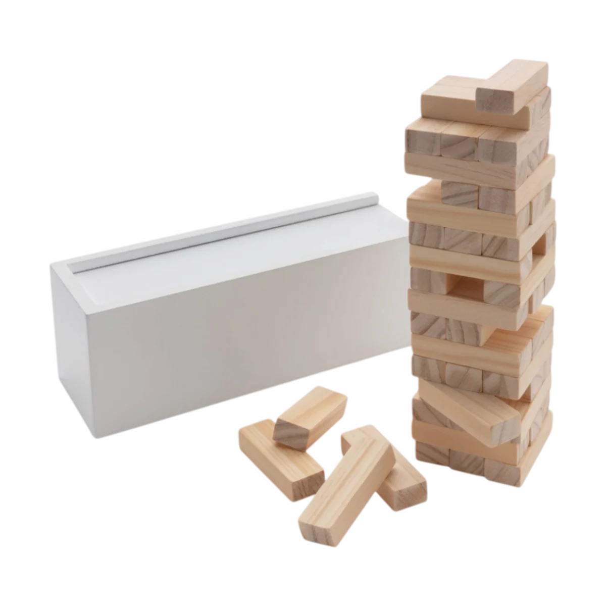 Deluxe Tumbling Tower Wood Block Stacking Game main image