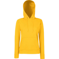 ICON - fruitoftheloomladyfitclassichoodedsweat sunflower