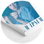 Single-sided matte lamination