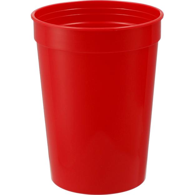 ICON - solid12ozrecycledstadiumcup red
