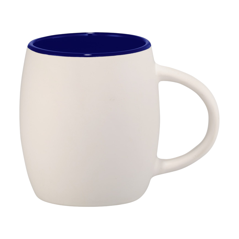 ICON - hearthceramicmugwithwoodlidcoaster15oz wblue