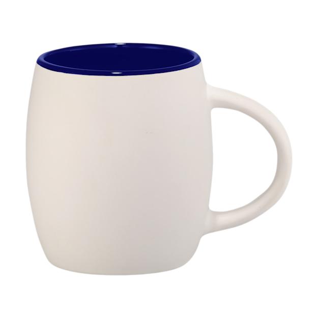 ICON - hearthceramicmugwithwoodlidcoaster15oz wblue