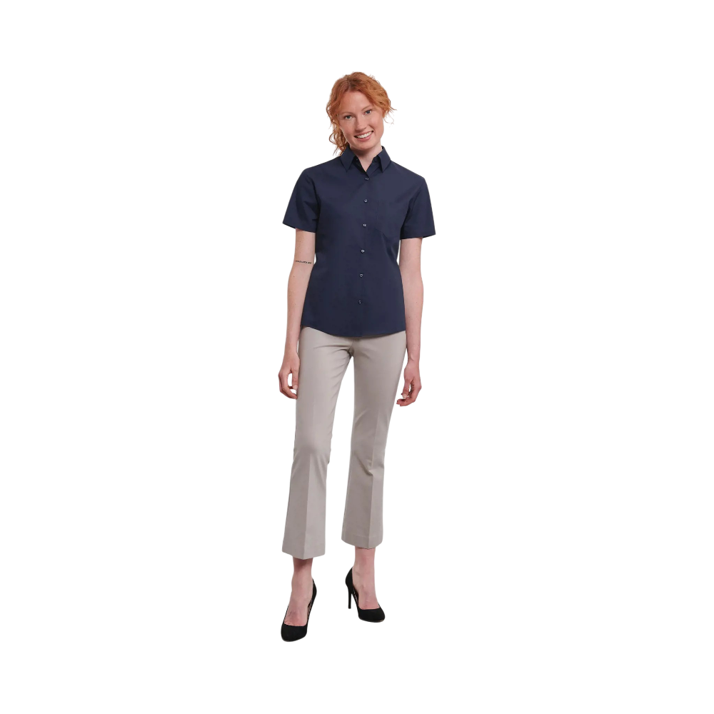 PDP - russellladiesssclaspolycottonpoplinshirt square #00000000 background