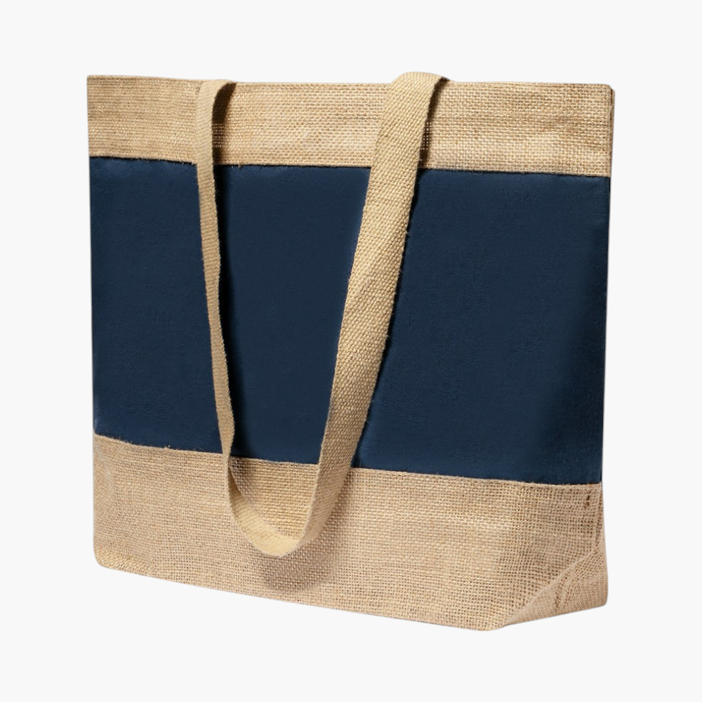 Borsa in Juta e Cotone Laminata Raxnal